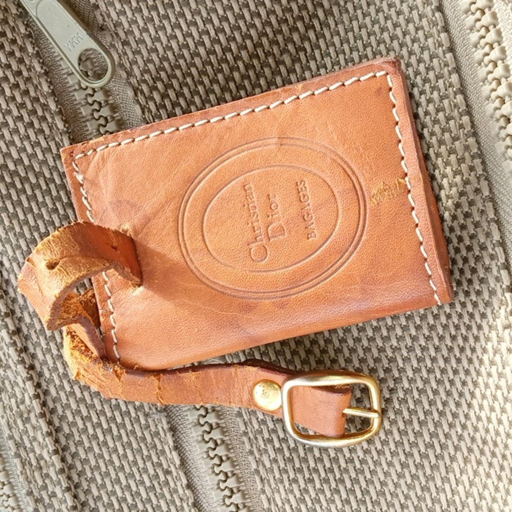 Authentic Christian Dior luggage tag